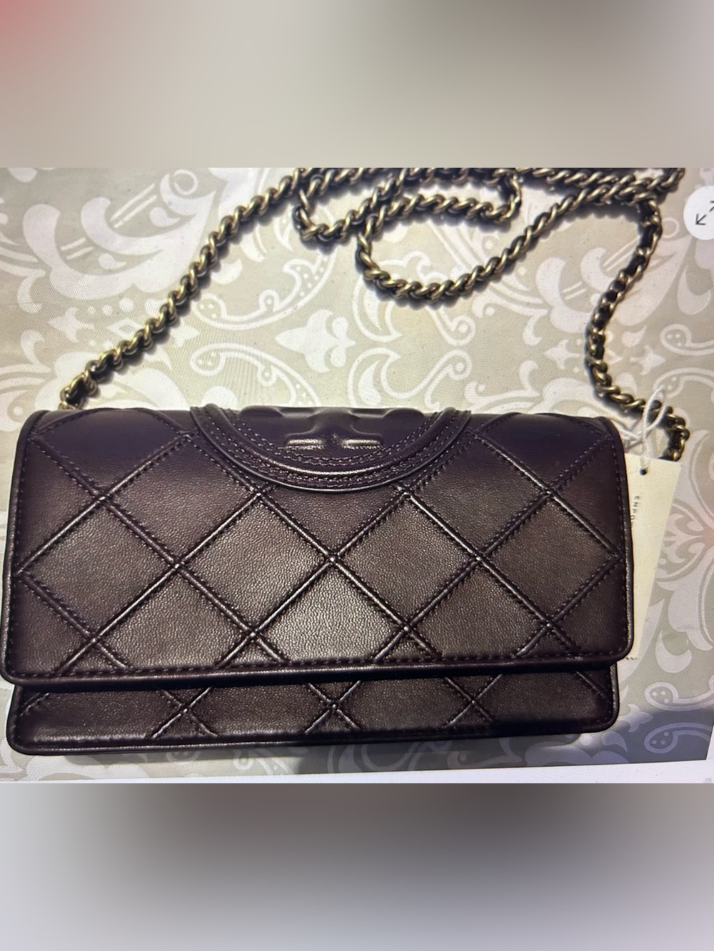 NEW Tory Burch Soft Fleming Chain Crossbody Bag Albarossa NWT $448